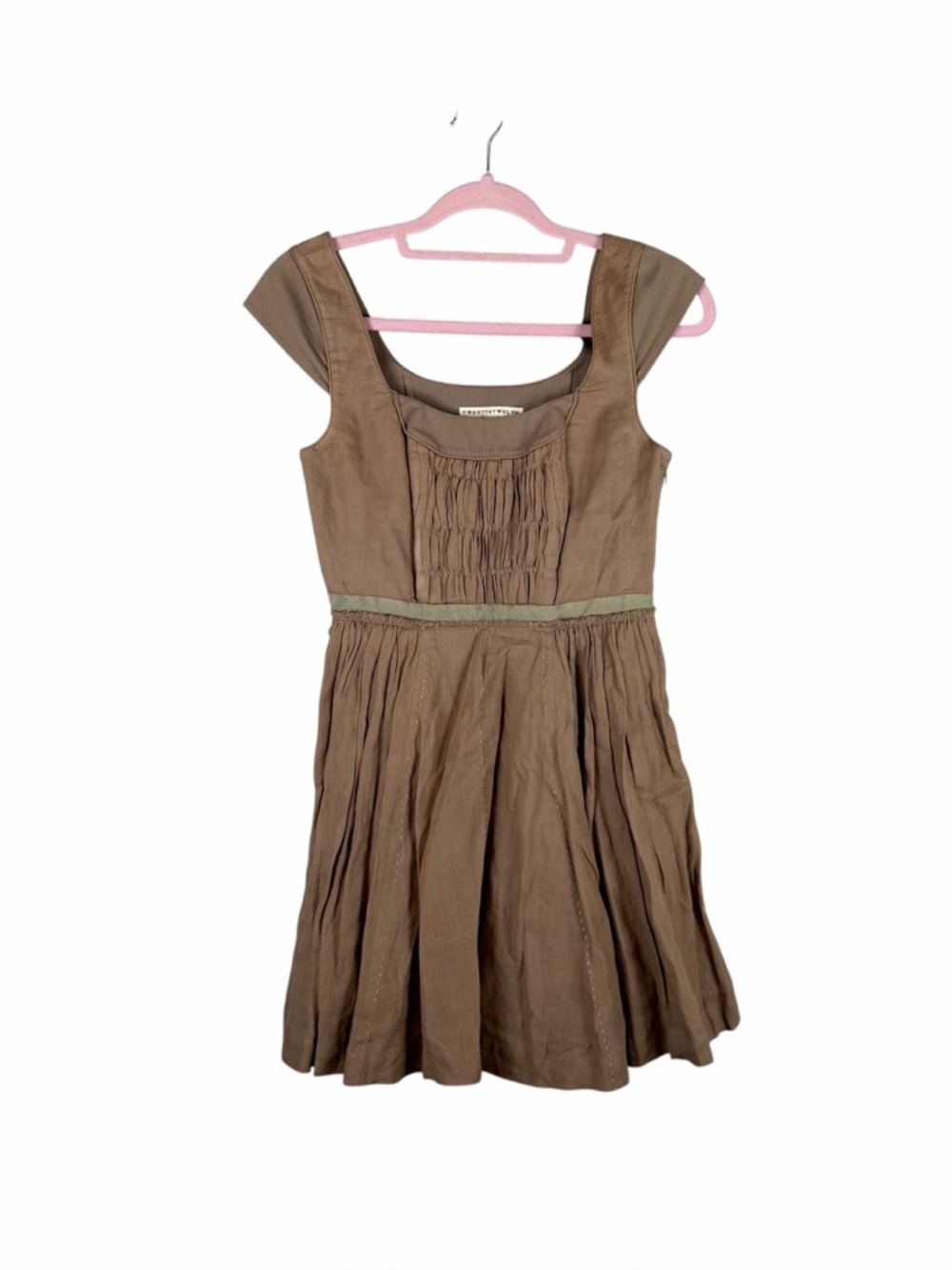 Twenty8Twelve by S. Miller Taupe Pleated Mini Dress Size US 2